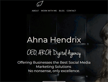 Tablet Screenshot of ahnahendrix.com